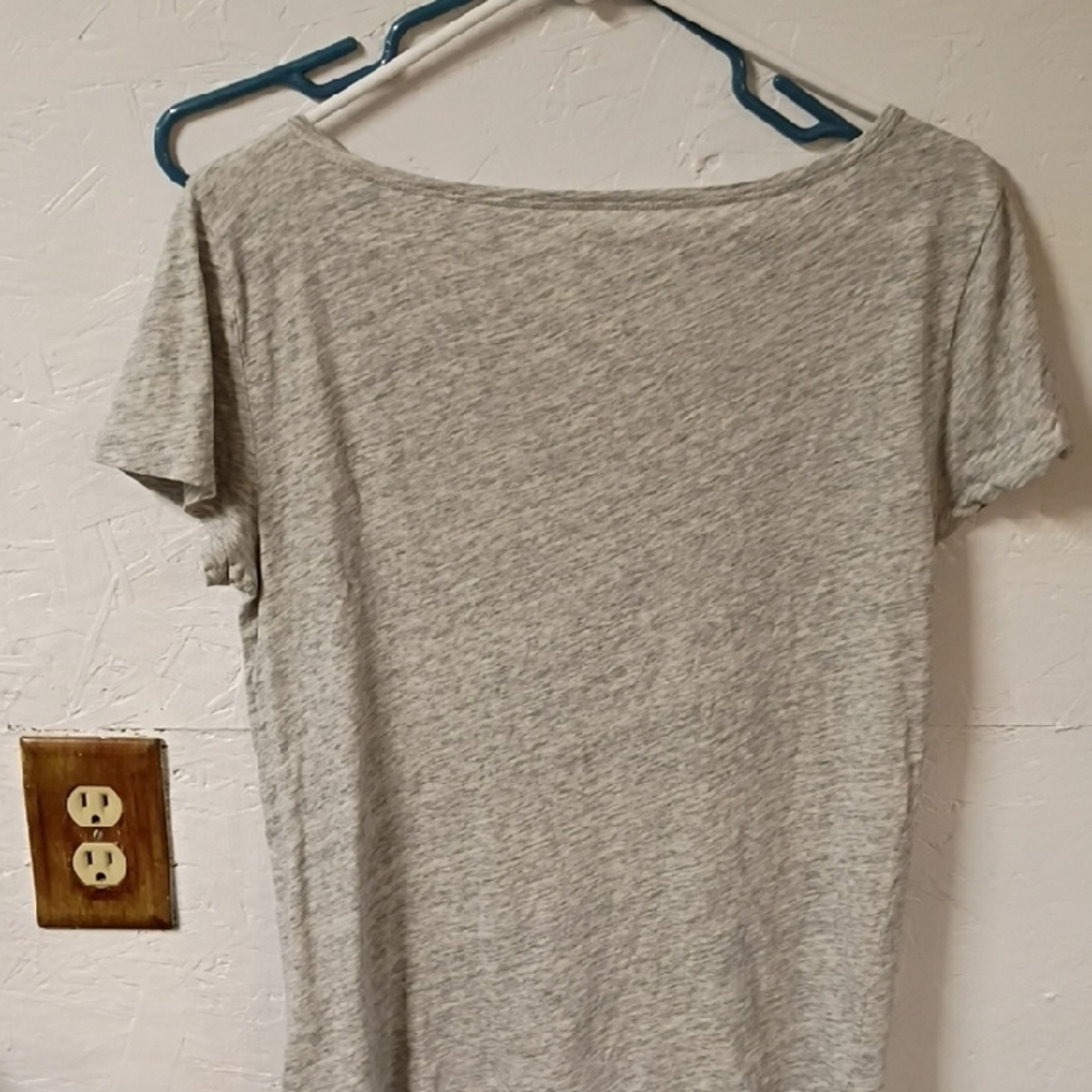 J. Crew Light Gray Short Sleeve Tee - Picture 3 of 4